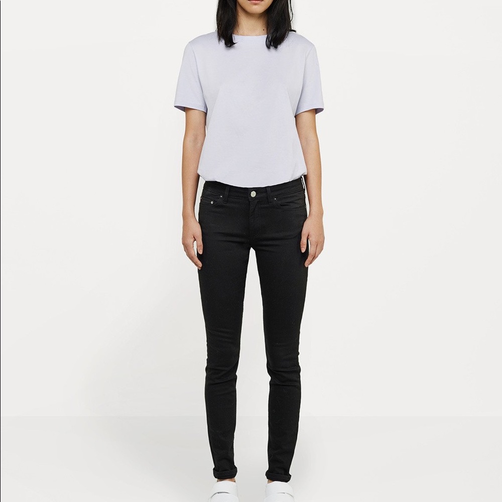 Acne studios skin 5 black skinny jeans